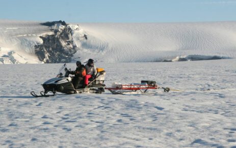 conducting geophysical survey on Island
