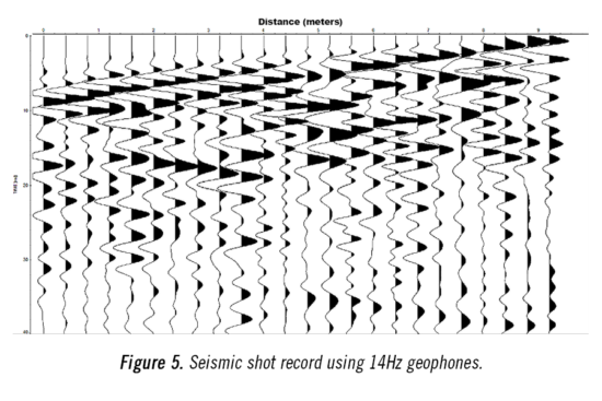 Seismic shot record 