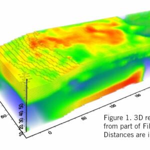 a 3D resistivity and time-domain induced polarisation (IP) survey